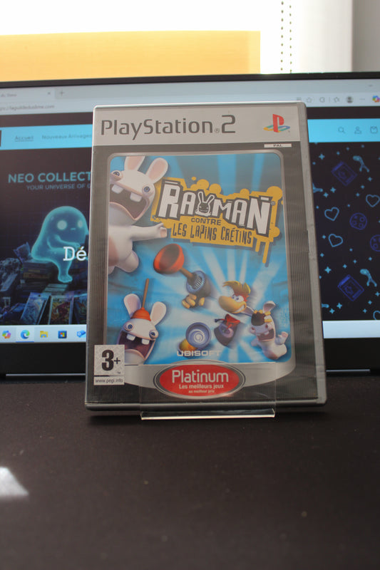 Rayman contre les Lapins Crétins Platinum (PS2) Complet CIB