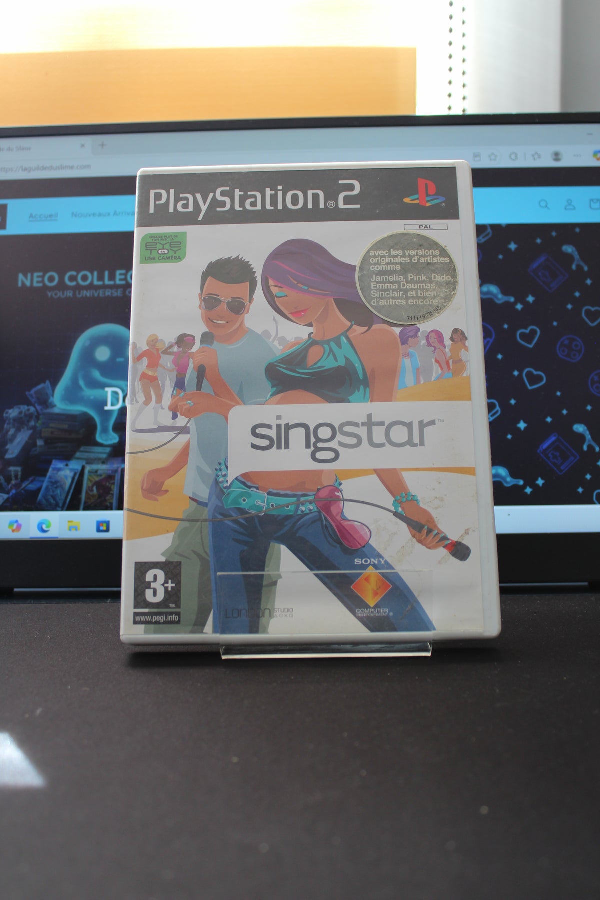 SingStar (PS2) Complet CIB Boîtier Blanc
