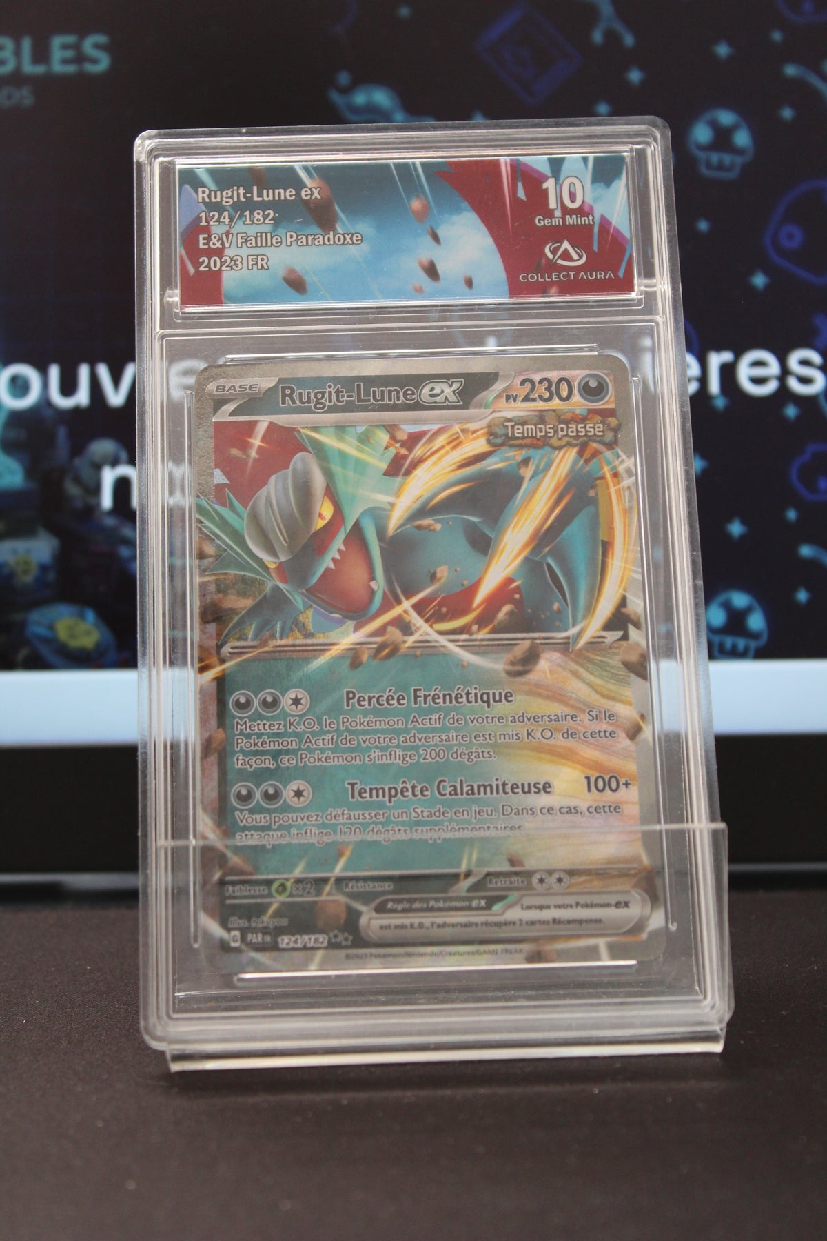 Rugit-Lune ex (124/182) Double Rare PAR CollectAura 10 (Gem Mint)