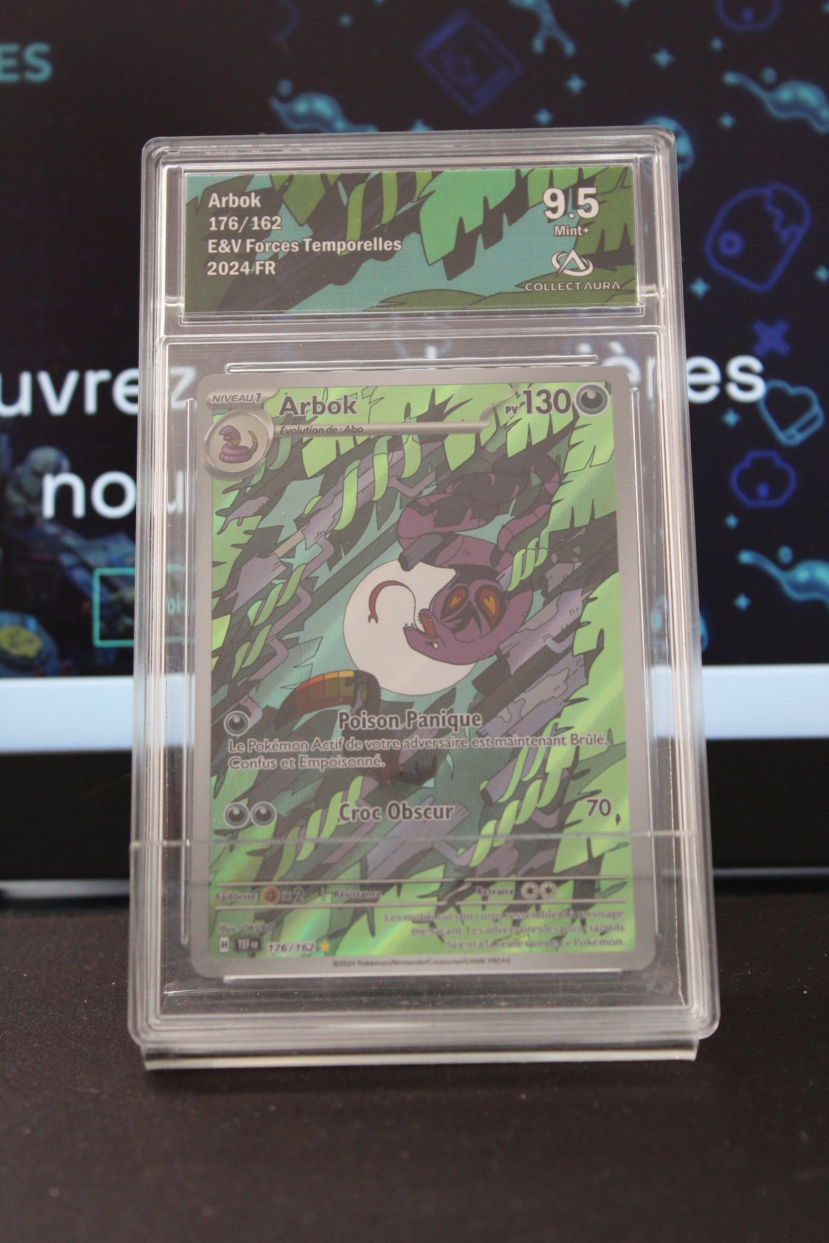 Arbok AR (176/162) Illustration Rare TEF CollectAura 9.5 (Mint+)