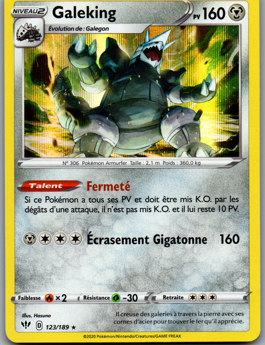 Galeking Holo Rare (Ténèbres Embrasées 123/189) (Near Mint)