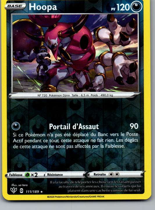 Hoopa Reverse Rare (Ténèbres Embrasées 111/189) (Near Mint)
