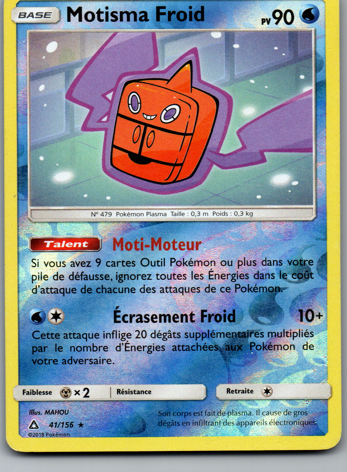 Motisma Froid Reverse Rare (Ultra-Prisme 041/156) (Near Mint)