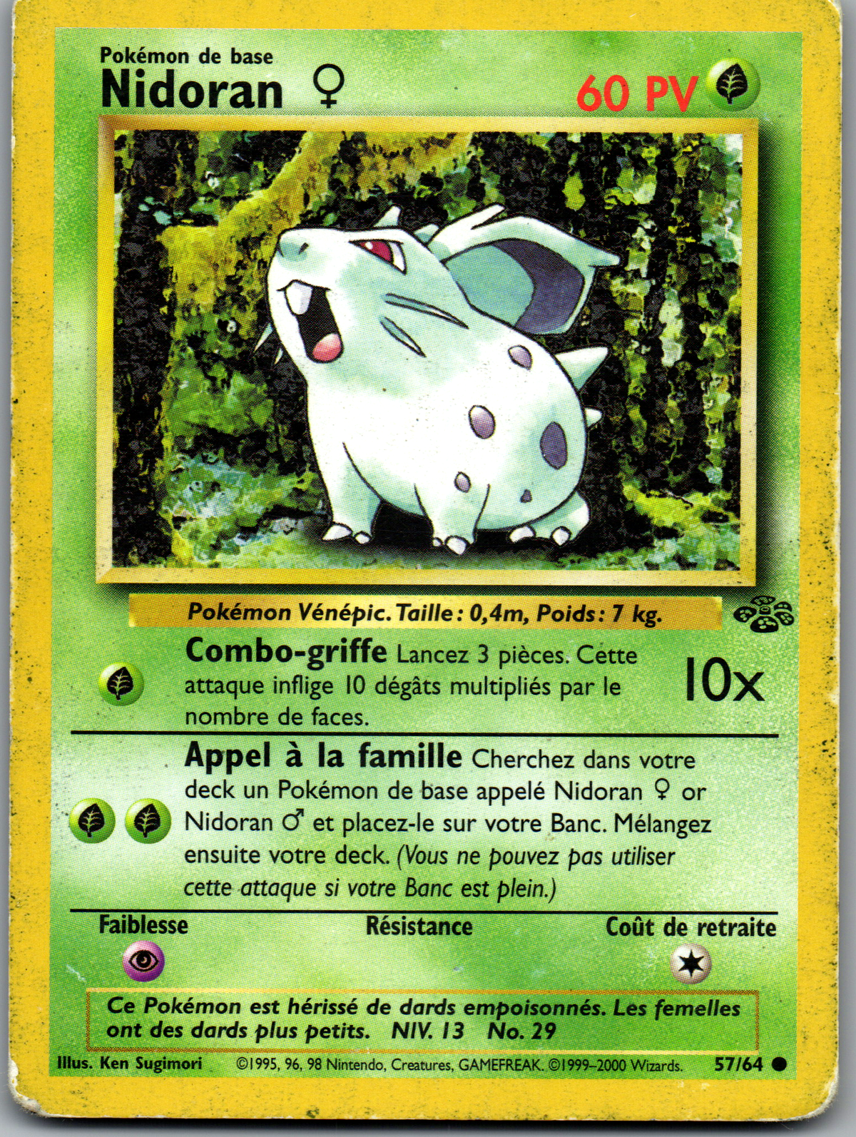 Nidoran ♀ Commune (Jungle 057/64) (Played)