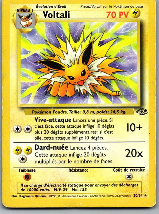 Voltali Rare Non-Holo Illimitée (Jungle 020/64) (Played)
