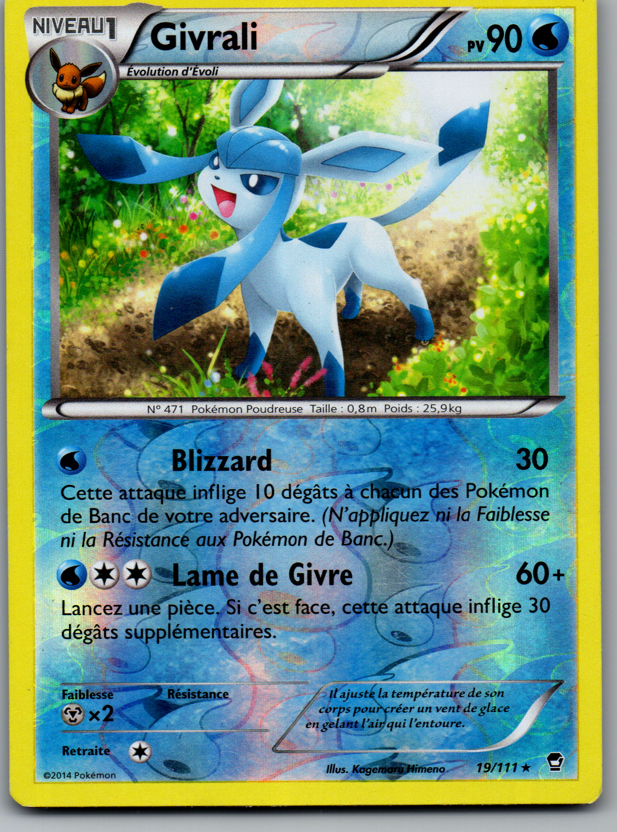 Givrali (19/111) Rare Reverse Holo (Lightly Played)