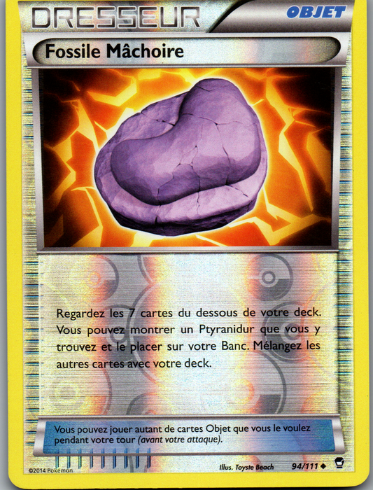 Fossile Mâchoire (94/111) Peu Commune Reverse Holo (Near Mint)