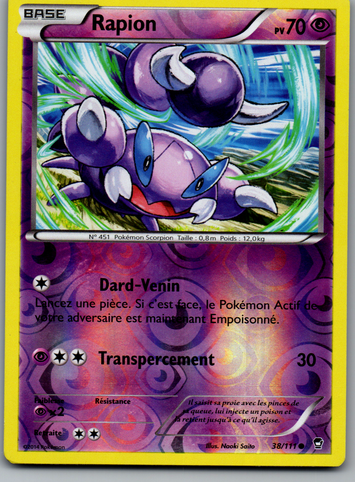 Rapion (38/111) Commune Reverse Holo (Near Mint)