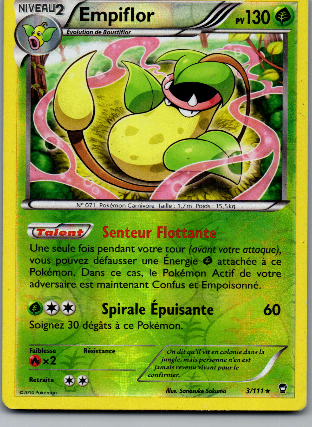 Empiflor (3/111) Rare Reverse Holo (Lightly Played)