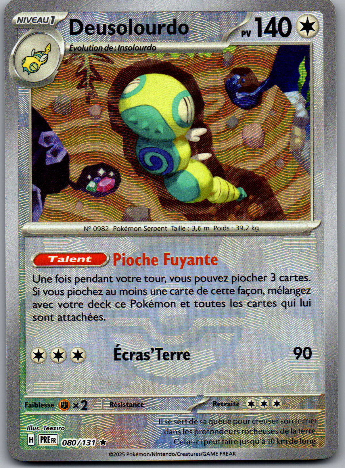 Deusolourdo Rare Reverse Pokéball (Évolutions Prismatiques 080/131) (Near Mint)