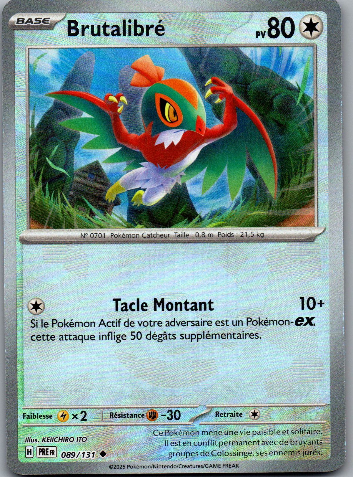 Brutalibré Peu Commune Reverse Pokéball (Évolutions Prismatiques 089/131) (Near Mint)