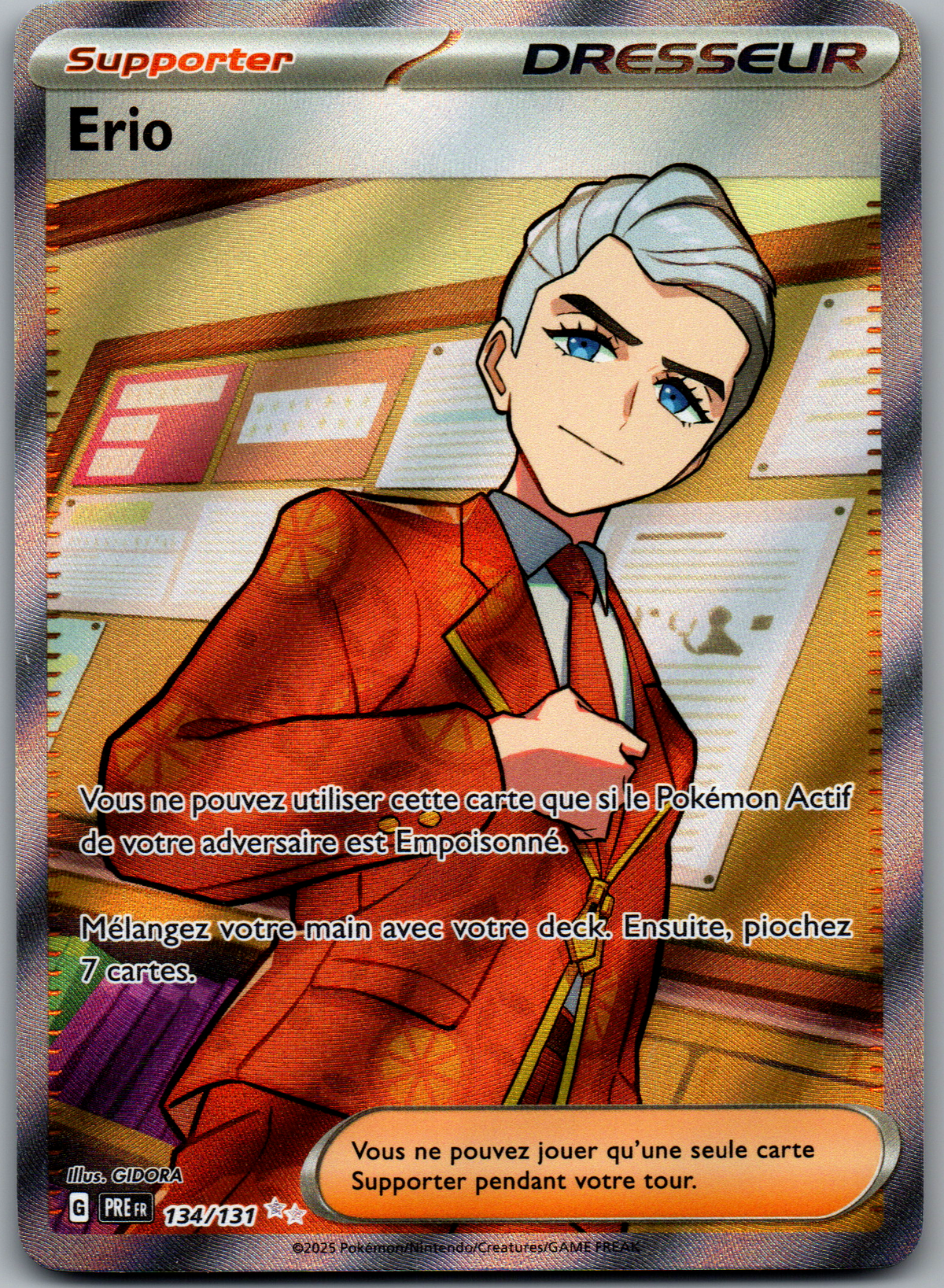 Erio Ultra Rare Full Art (Évolutions Prismatiques 134/131) (Near Mint)