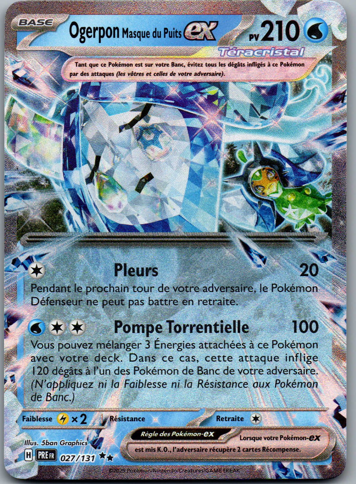 Ogerpon Masque du Puits ex Double Rare (Évolutions Prismatiques 027/131) (Near Mint)