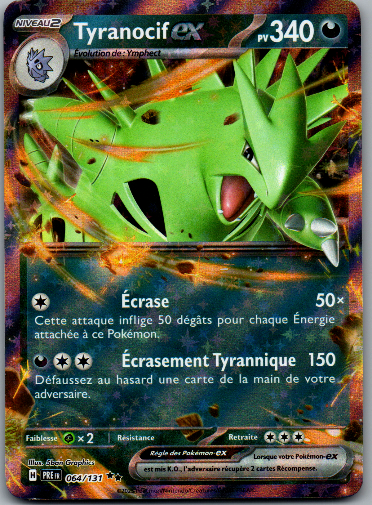 Tyranocif ex Double Rare (Évolutions Prismatiques 064/131) (Near Mint)