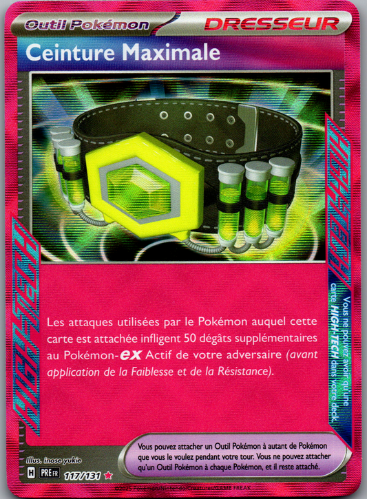Ceinture Maximale HIGH-TECH ACE SPEC (Évolutions Prismatiques 117/131) (Near Mint)