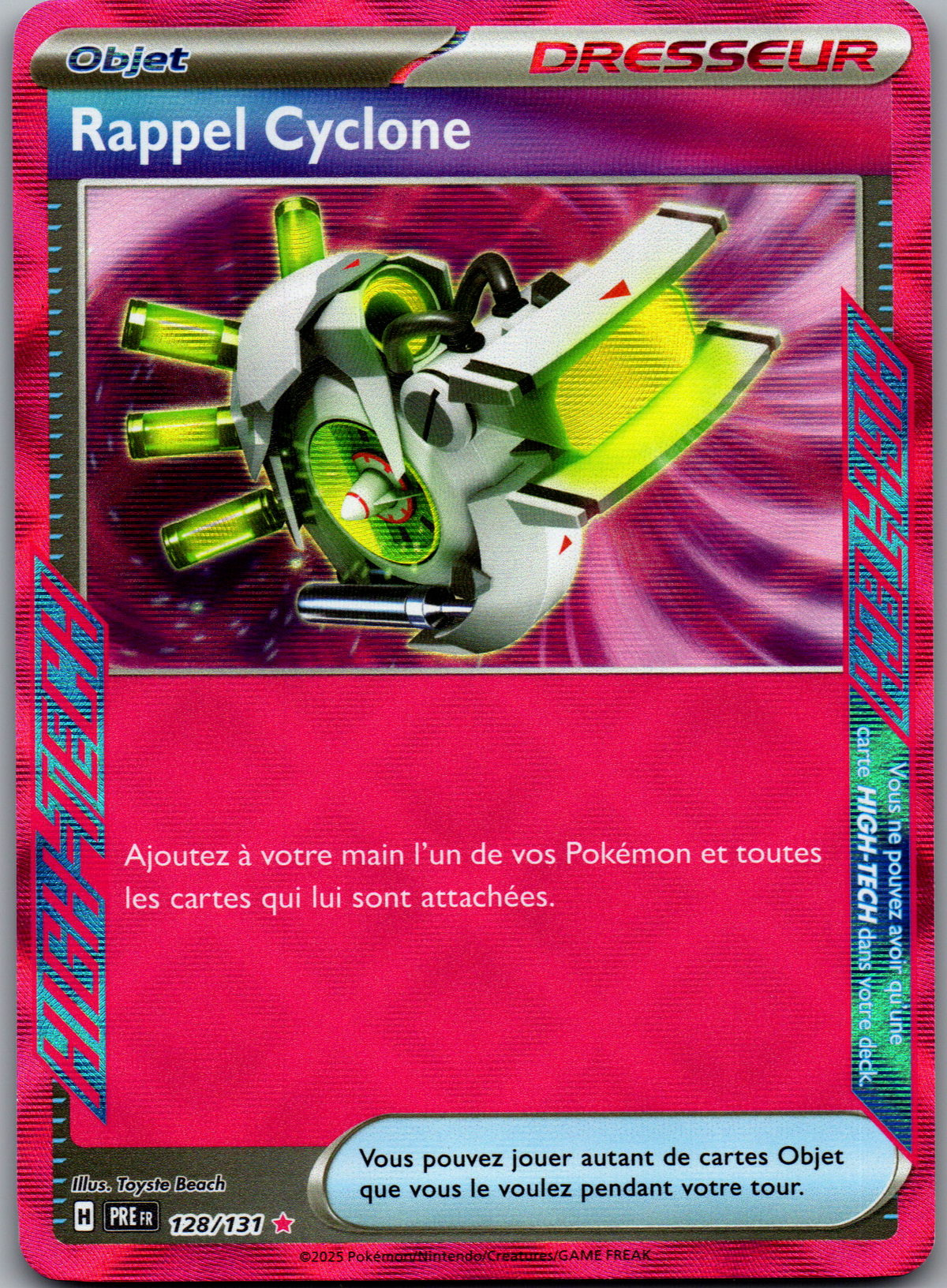 Rappel Cyclone HIGH-TECH ACE SPEC (Évolutions Prismatiques 128/131) (Near Mint)