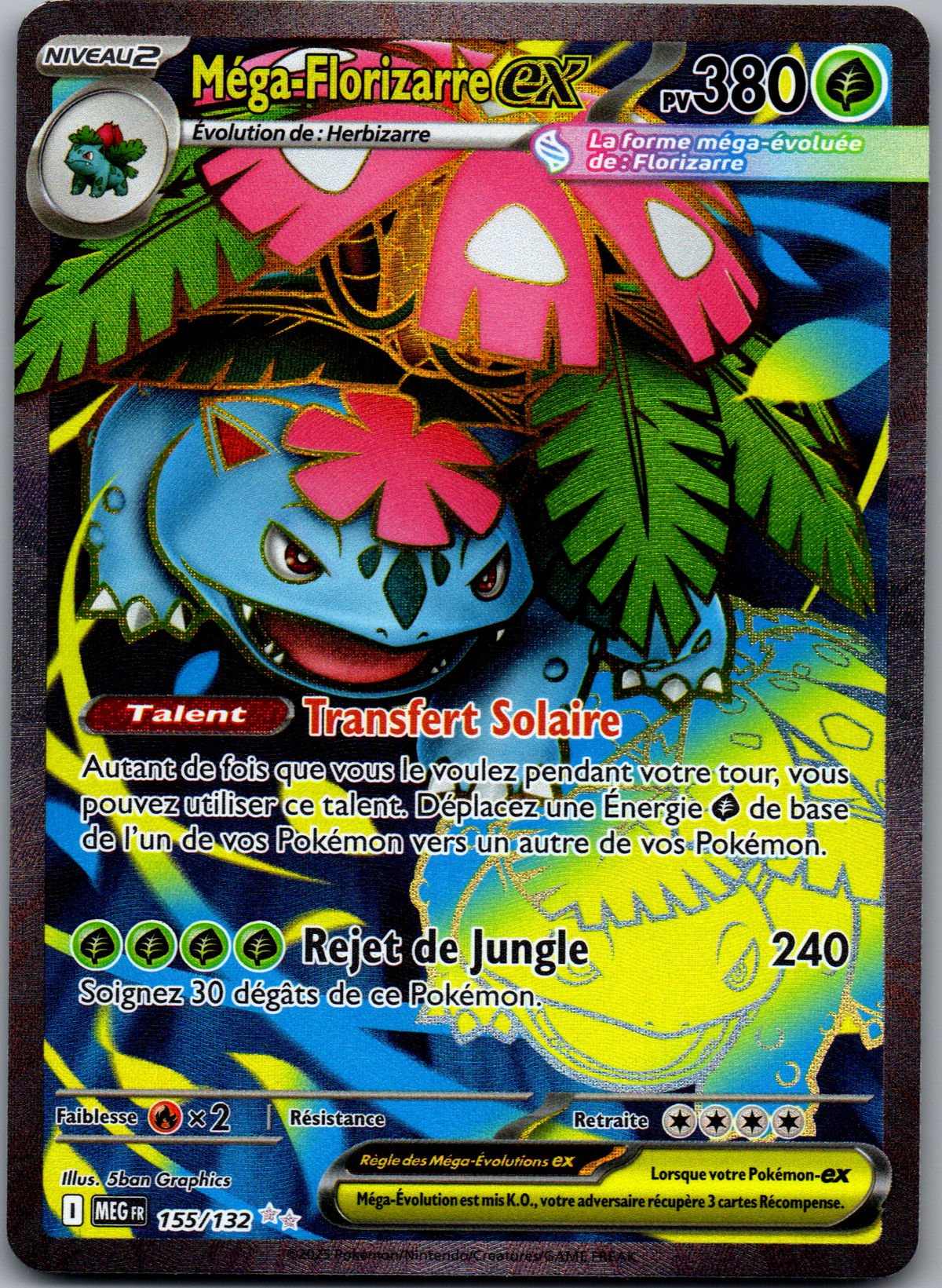 Méga-Florizarre ex (155/132) Ultra Rare Full Art (Near Mint)