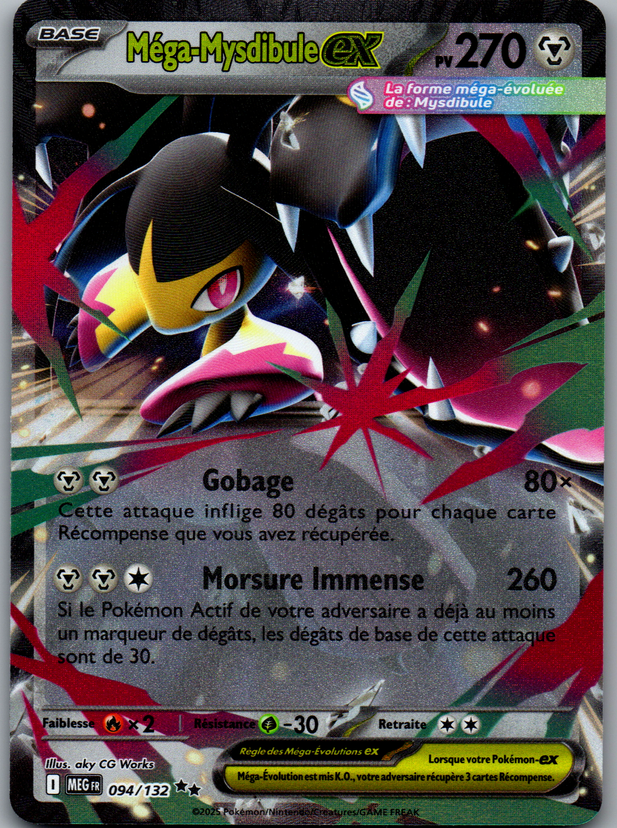 Méga-Mysdibule ex (094/132) Double Rare (Near Mint)