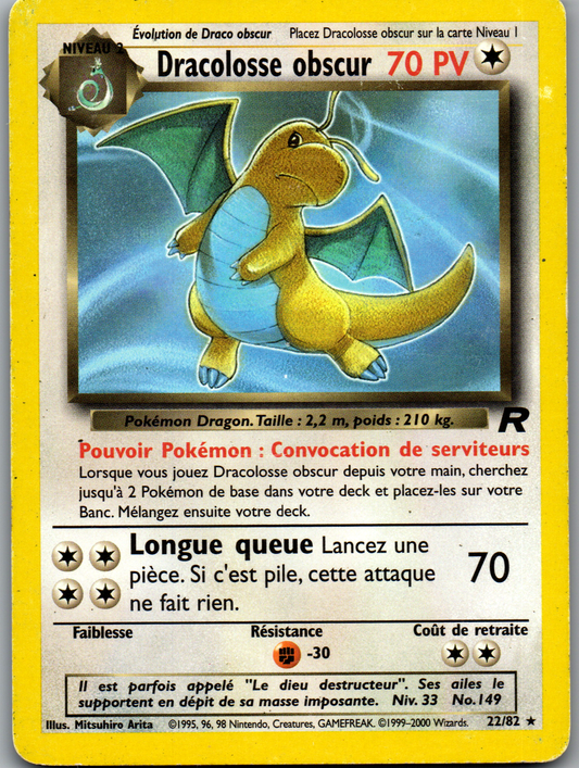 Dracolosse obscur (22/82) Rare Non Holo (Lightly Played)