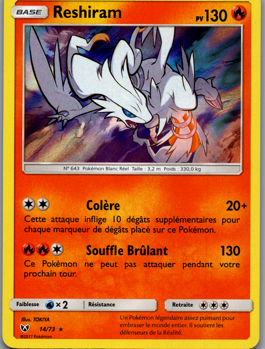 Reshiram (14/73) Rare Holo (Near Mint)