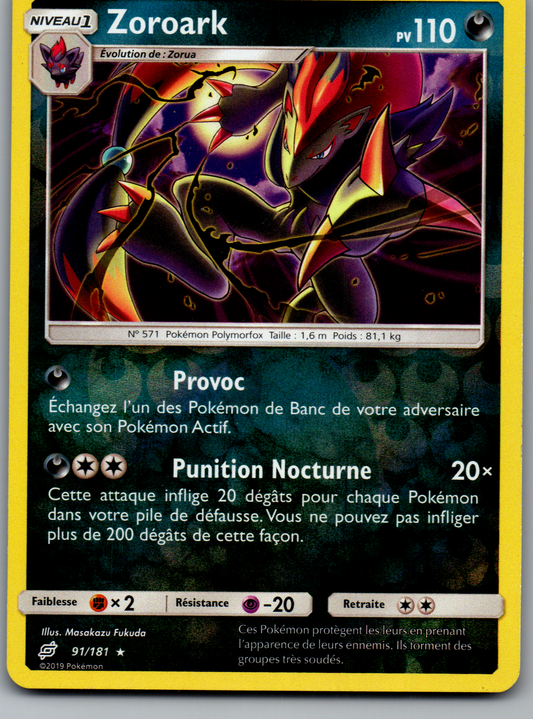 Zoroark (91/181) Rare Reverse Holo (Near Mint)