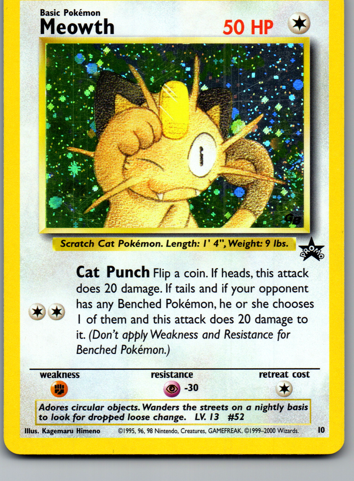 Meowth (10) Promo Holo (Good)