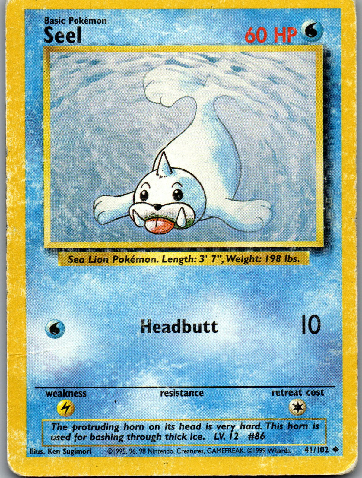 Seel (Otaria) (41/102) Peu Commune Non Holo (Poor)