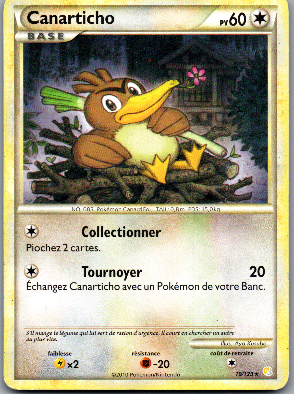 Canarticho (19/123) Rare Non Holo (Good)
