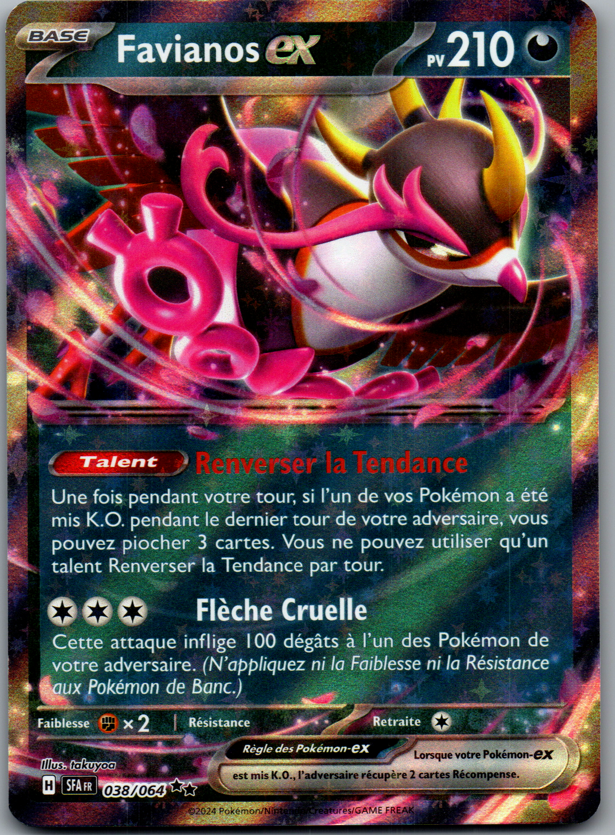 Favianos ex (038/064) Double Rare Holo (Near Mint)