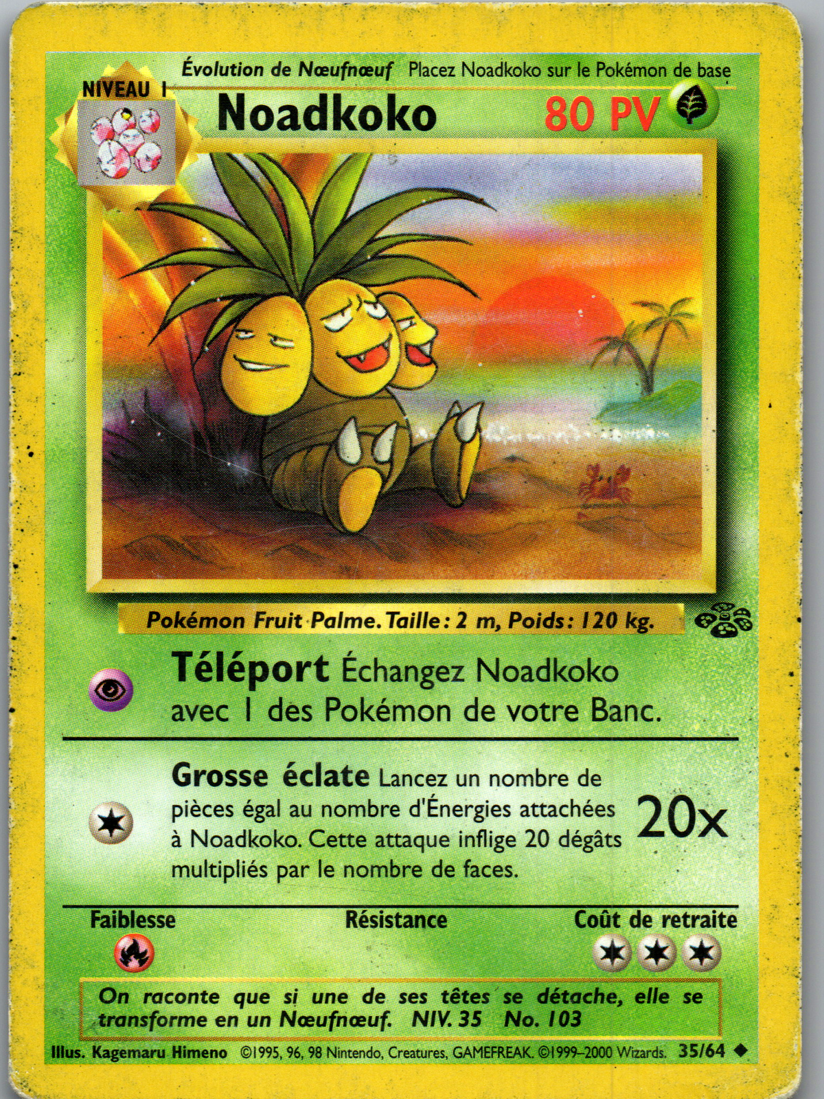 Noadkoko (35/64) Peu Commune Non Holo (Played)